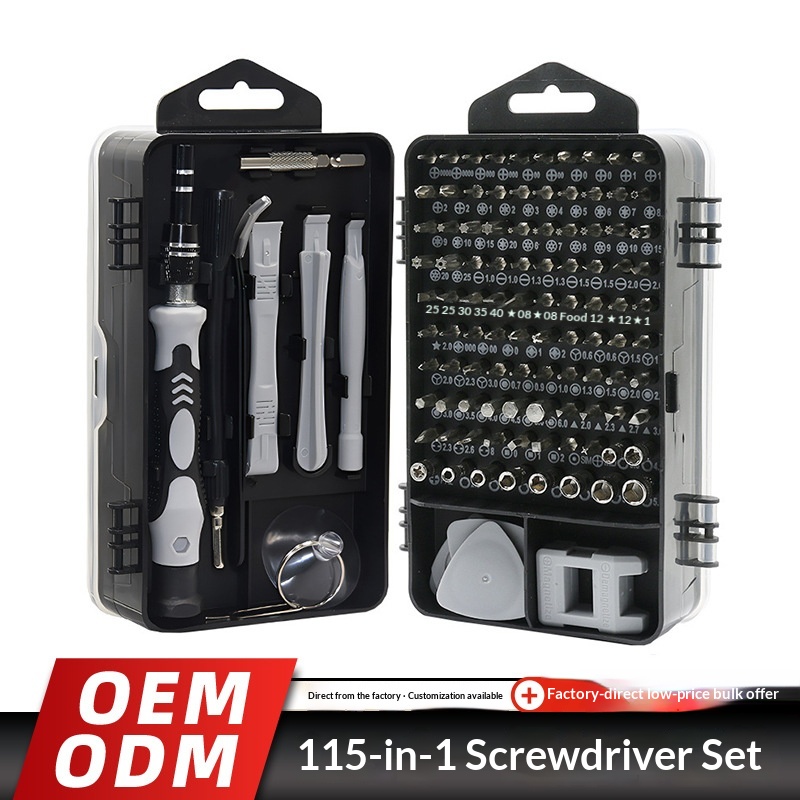 Amazon Exclusive 115-in-1 Screwdriver Set, Multi-Function High Hardness Phone Repair Bits