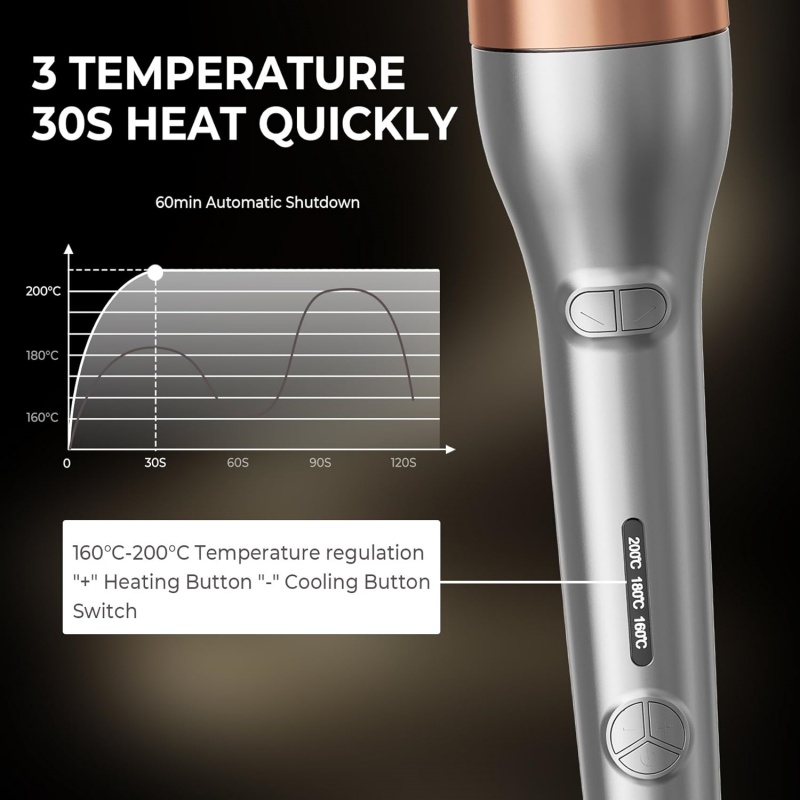Hair Curler, Portable Automatic Curling Iron With Anti-Scald Design — image 8