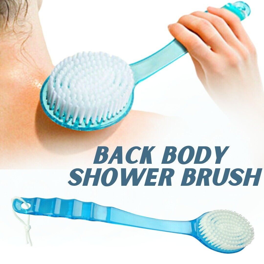 Long Handle Exfoliating Body Shower Brush. we ship only inside the US, USPS First Class Package 2 Day Handling , 2-5 Day Shipping. Long Handle Bath Body Brush Soft Back Shower Exfoliating Dead-Skin Scrubber Massager Brush by KT Deals Soft Bristles and Mas