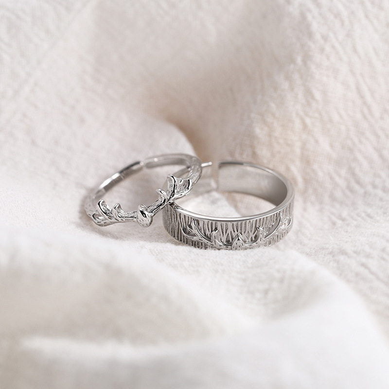 Simple Opening Fashion Couple Ring