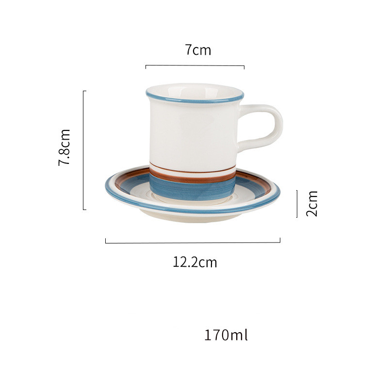 Line high cup and saucer set