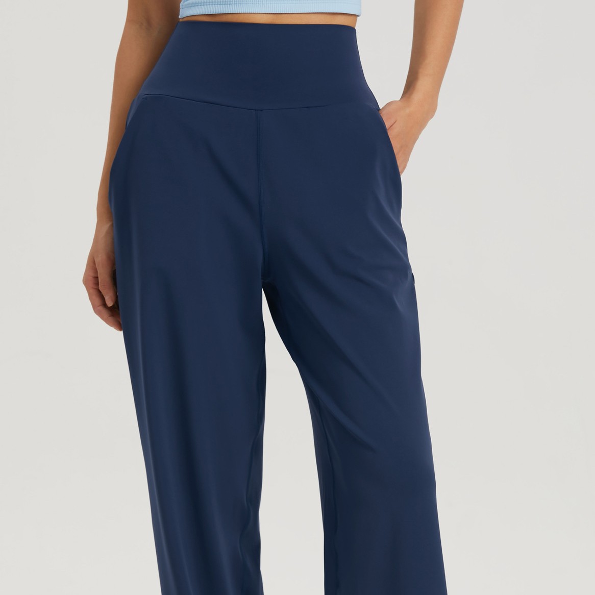 High Waist Yoga Sports Wide-leg Pants