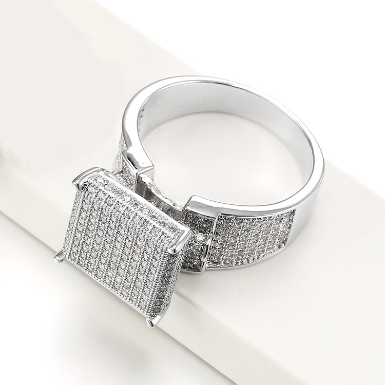 Fashion Zircon Hip-hop Ring Jewelry