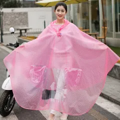 Single Raincoat With Mirror Cover - Pink - View 1