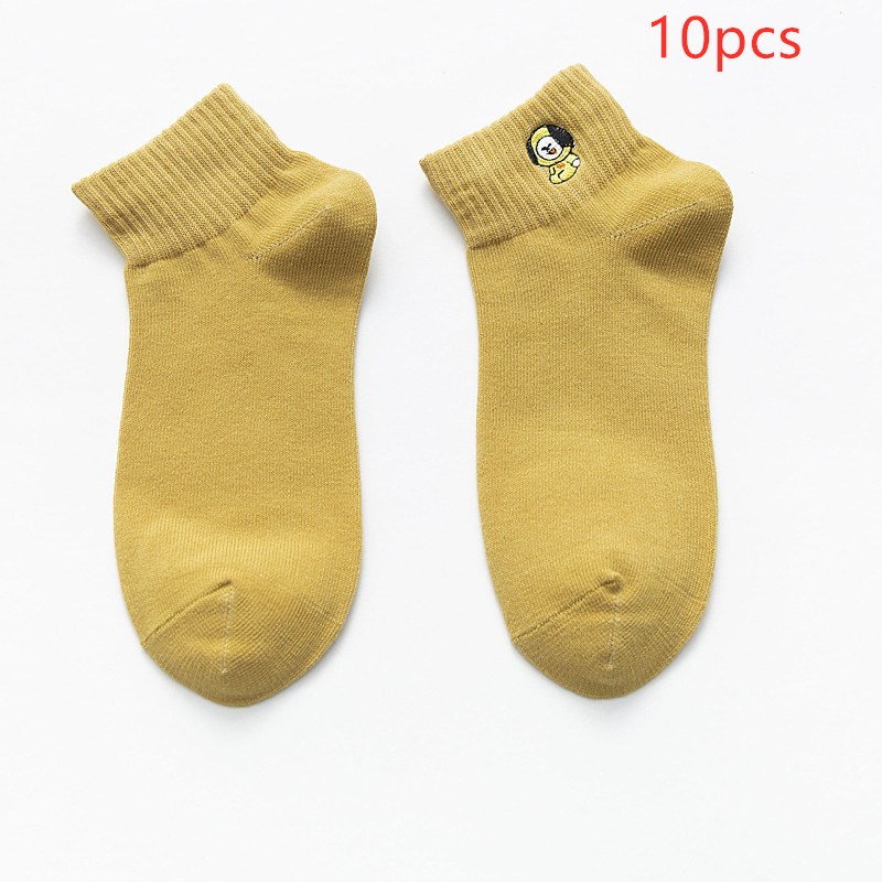 Title 5, Female Japanese cartoon shallow mouth socks