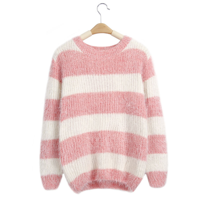 Title 5, Nouveau Pull femme pull ample col rond pull Bot...