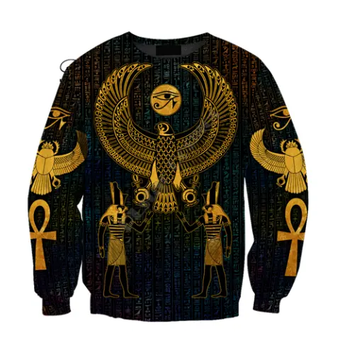 Printed Sports Casual Pullover Zipper Sweater