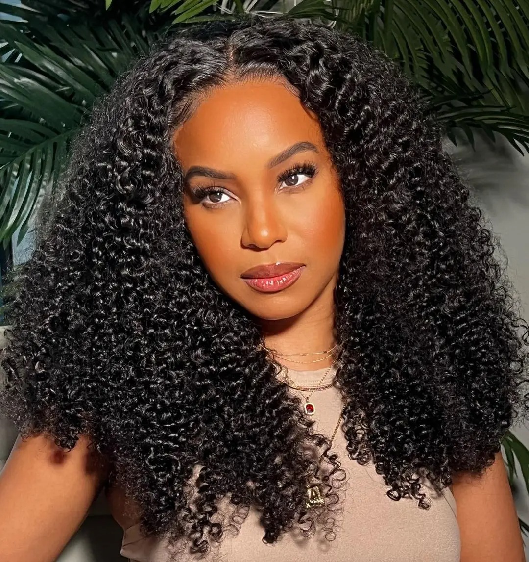 Kinky Curly Lace Frontal Wig Wear Go Glueless Wig Afro Curly Human Hair Wigs 7x5 HD Transparent Lace Closure Wig - Image 5