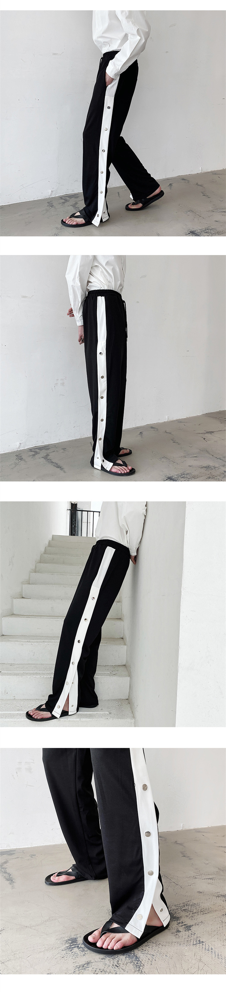 Title 3, Split casual wide-leg pants