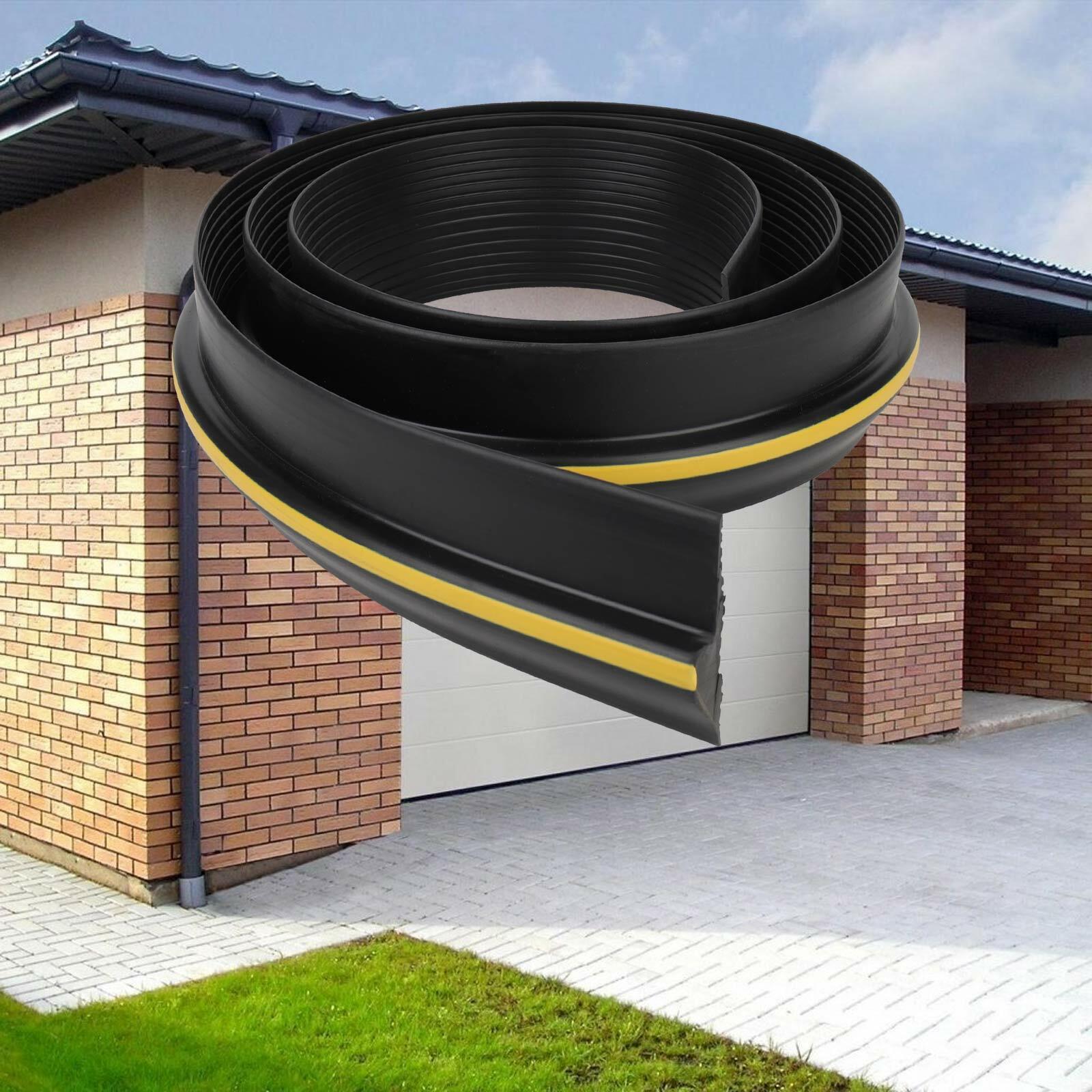 8ft Universal Seal Garage Door Floor Threshold Black Rubber Safety Strip — image 12