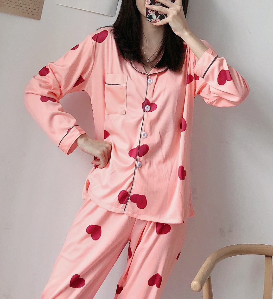 Title 8, Pajamas Ladies Home Service Suit Long Sleeve Ca...