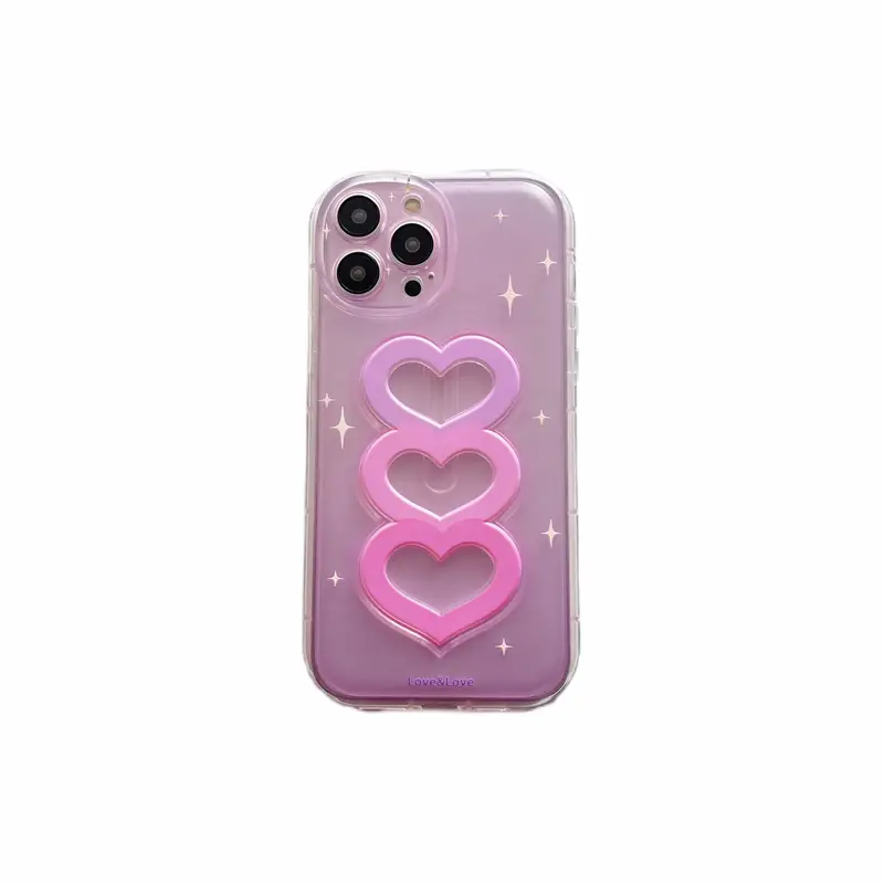Gradual Colorful Star Silicone Phone Case