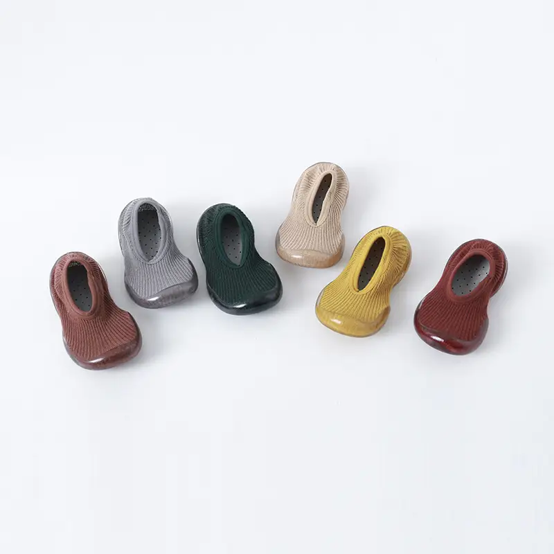 Combed Cotton Silicone Shallow Mouth Children's Floor Shoes
