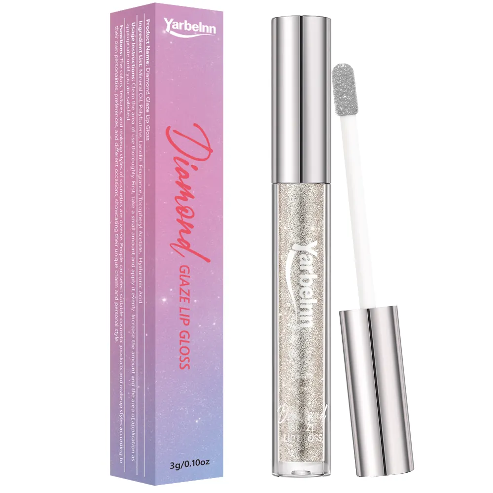 Glitter Shimmer Lip Gloss, Brilliant Highlight Particle