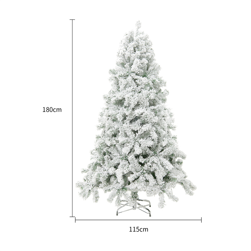 Christmas Tree PVC Artificial Snow Mall Window Decoration Cedar Christmas Decoration Supplies