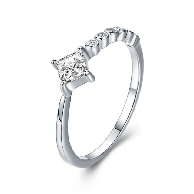 Cross border Personality Niche Design Sterling Silver Ring Silver - Shop at LoveMi