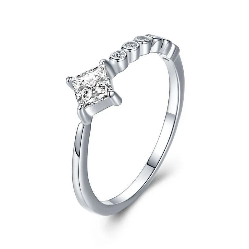 Cross-border Personality Niche Design Sterling Silver Ring - Silver