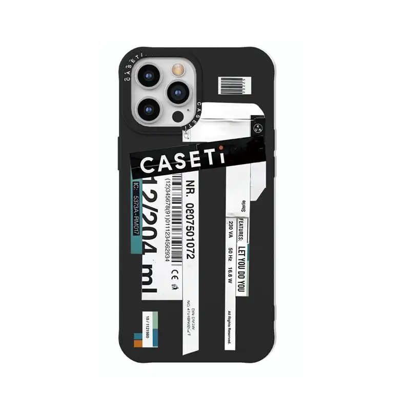 Personality Box Label Mobile Phone Case