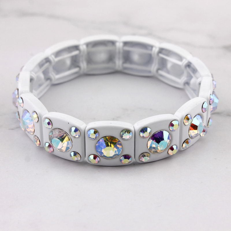 Title 3, Bracelet en cristal de Zircon peint par pulvéri...