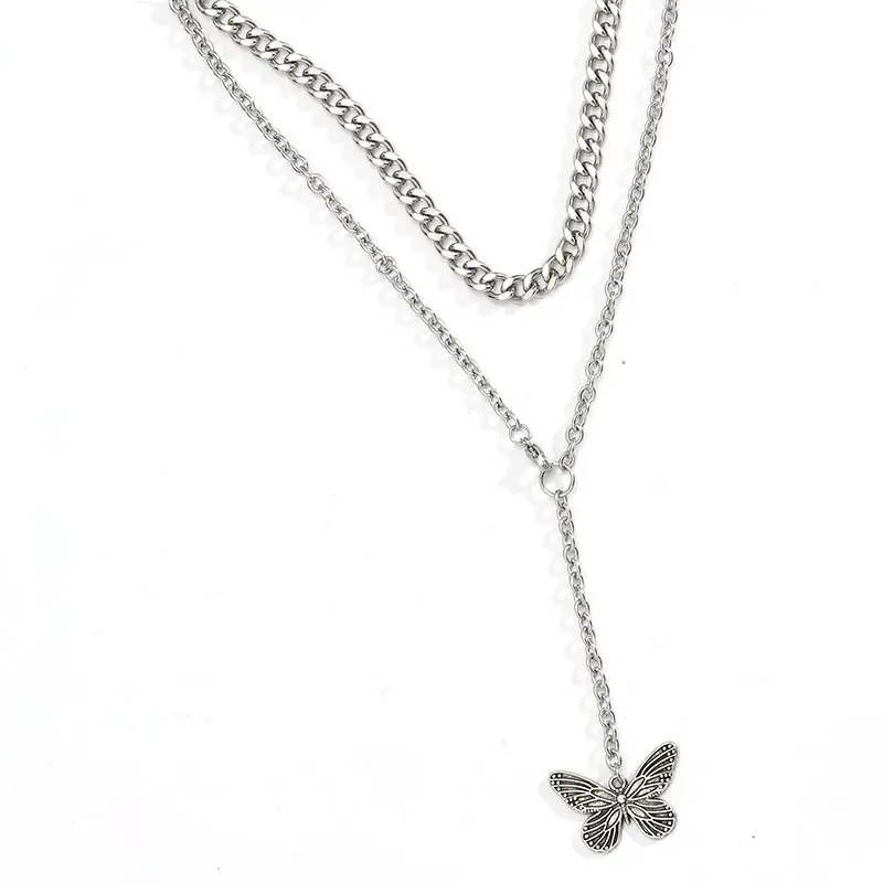 Fashion Personality Retro Butterfly Collar Chain