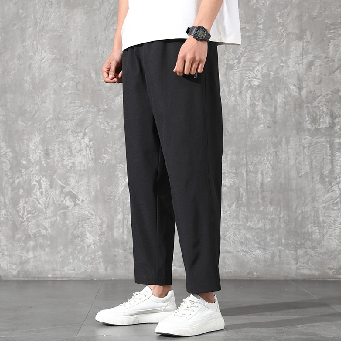 Spring Summer New Men's Casual Workwear Long Pants Loose Sports Trendy Pants
