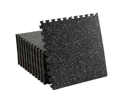 Gym floor mats anti-slip with checkered texture