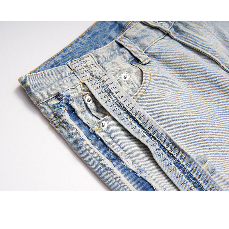 Title 6, Tendenza jeans slim dritti dello stesso stile p...