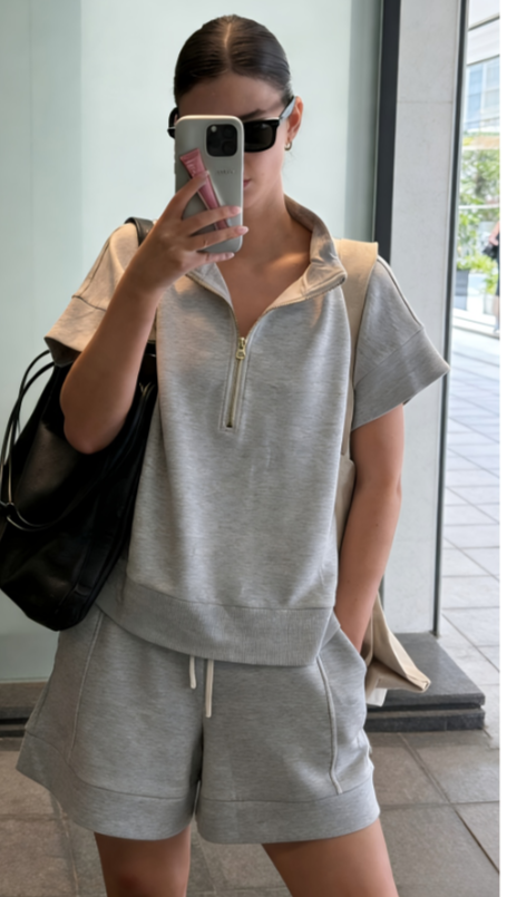 Half-zip Stand-up Collar Casual Suit