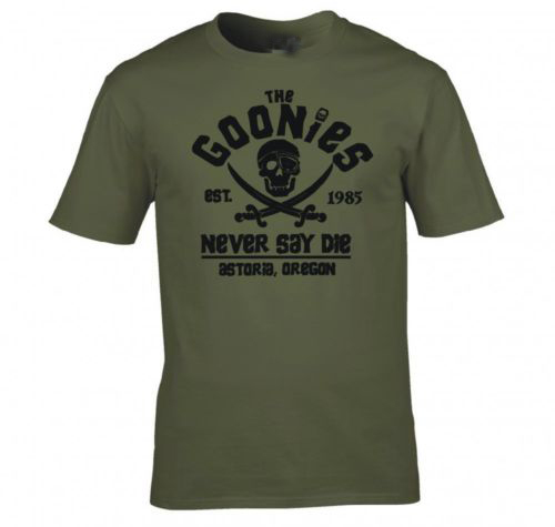 Title 3, Casual short sleeve T-shirt featuring Goonies l...