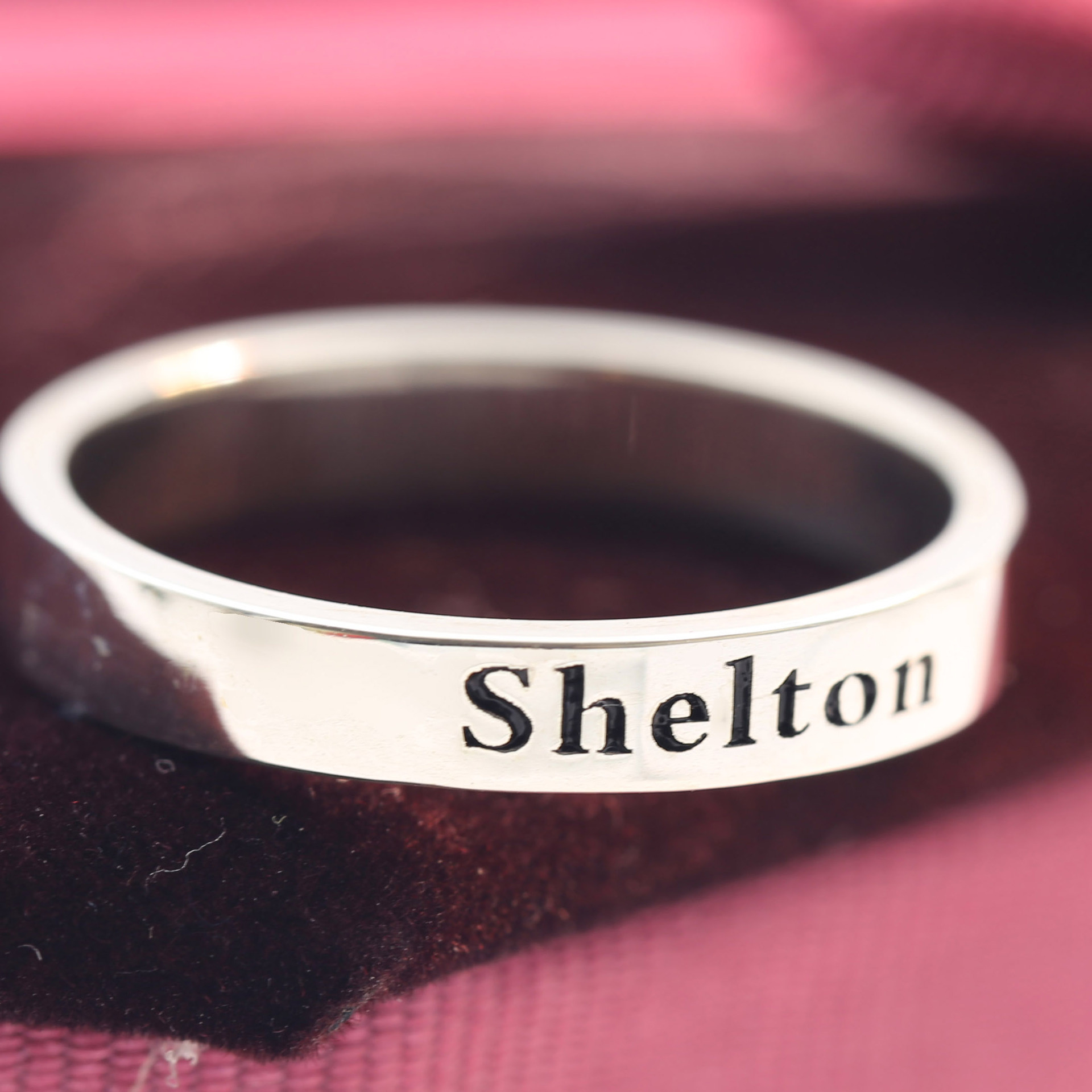 Handmade Monogram  Ring Gift For Lovers