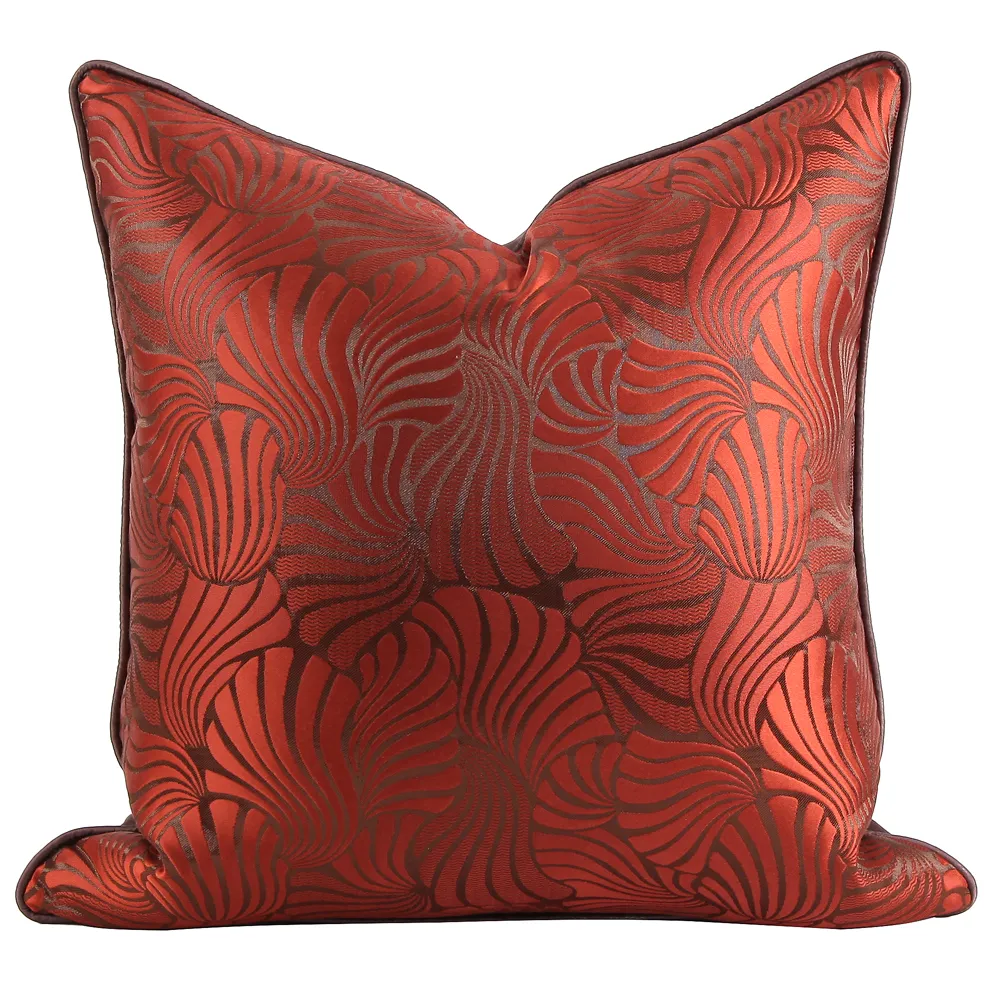 Green Wine Red Silver Grey PillowCase American Throw Pillow - New Wine Red
