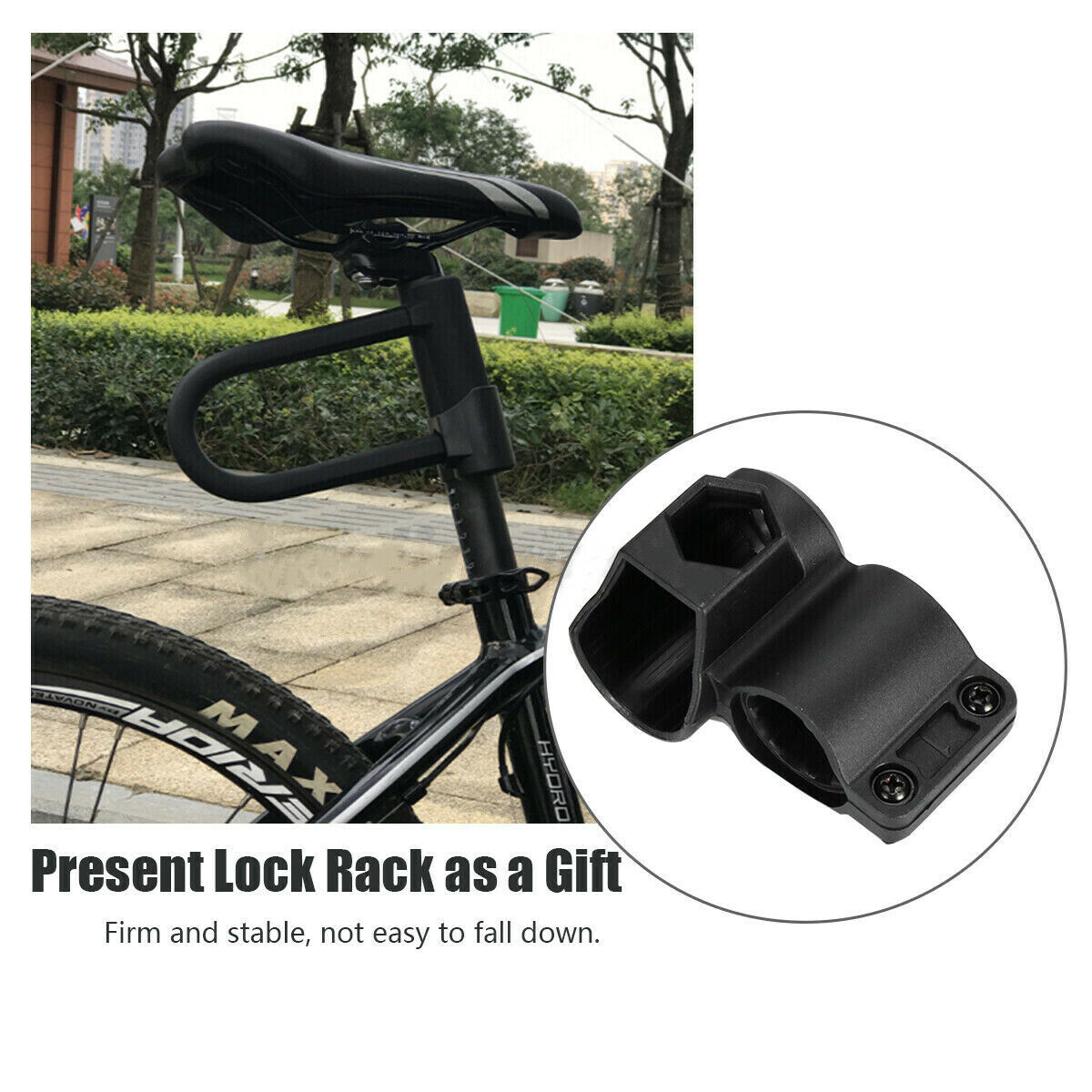 Bike D U Lock Heavy Duty Bicycle Motorbike Motorcycle Scooter Vehicle Security 8