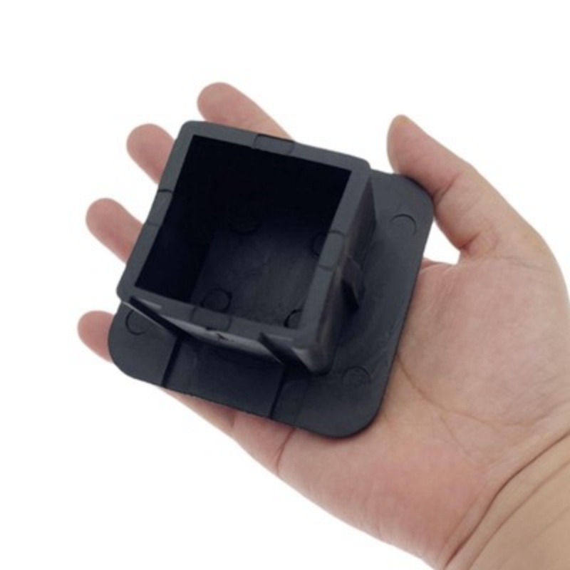 2 Tow Hitch Tube Plug Caps Accessories Black Premium High Performance Heavy - Image 1