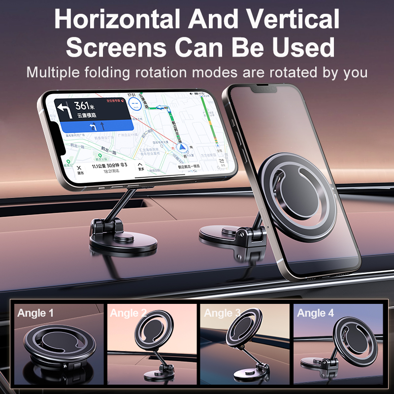 Magnetic Phone Holder For Car Powerful Magnets Military Grade Suction Car Phone Holder Mount Dashboard Windshield Cell Phone Holder Phone Stand For Car Android Automobile Cradle