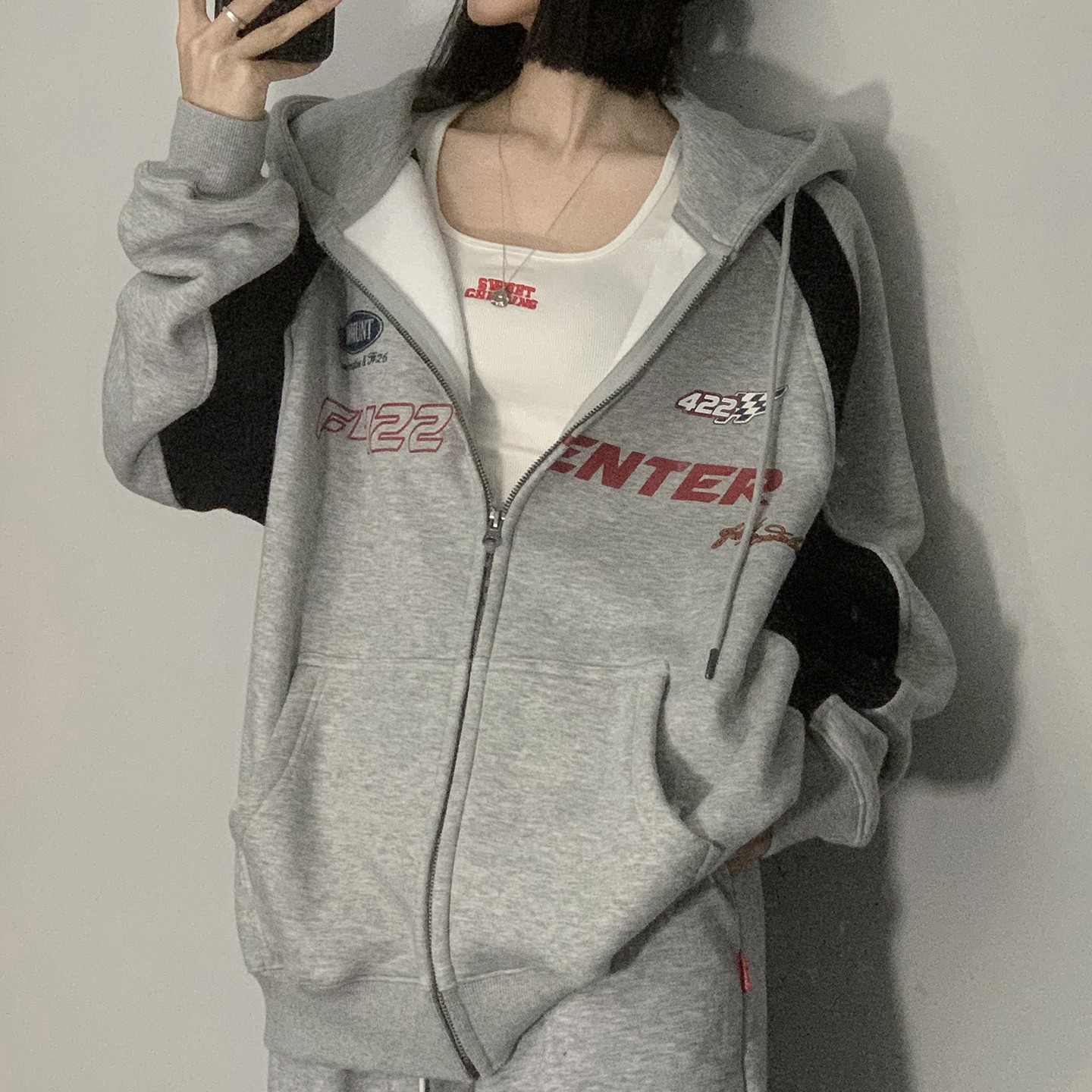 National Fashion American Cardigan Sweater Loose Long Sleeve Jacket