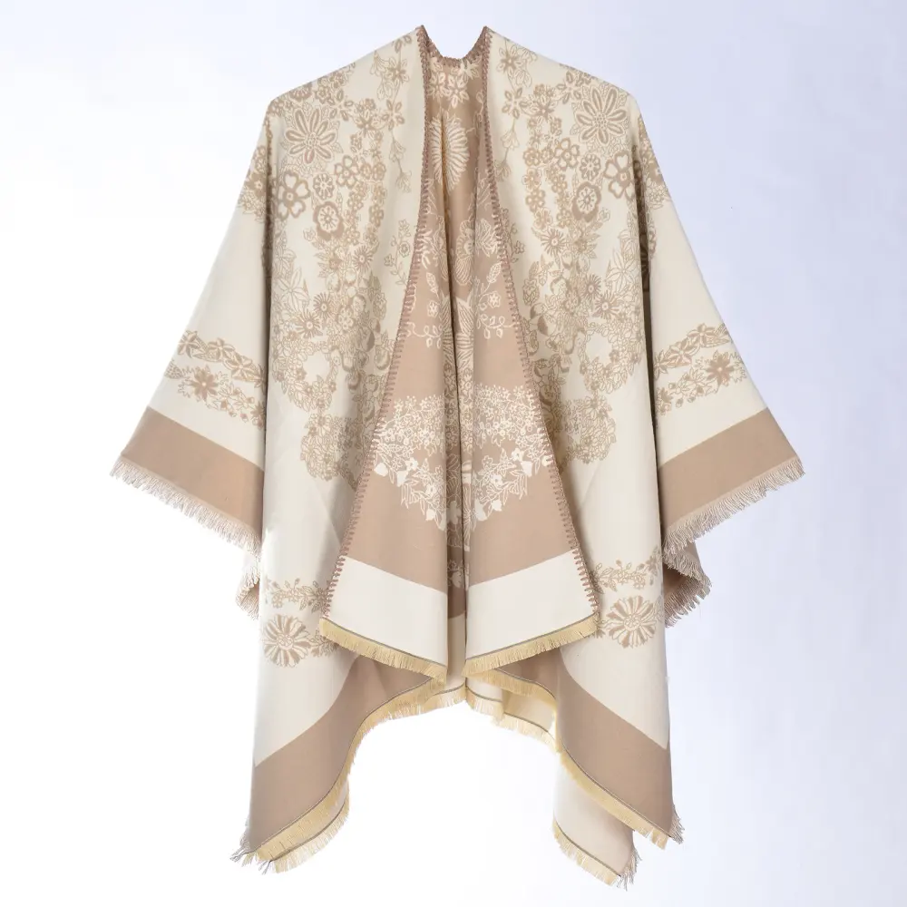 Women's Chain-Flower Split-Hem Scarf