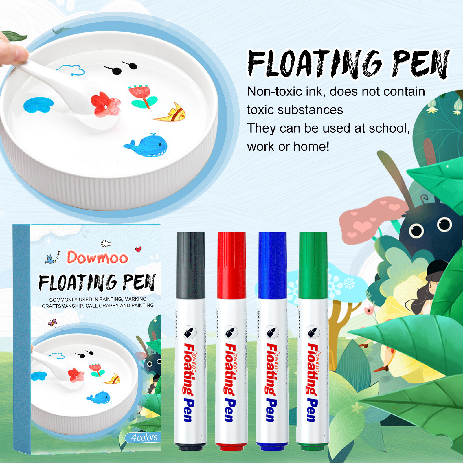Dowmoo Children's Floating Pen Creative Children's Water Brush