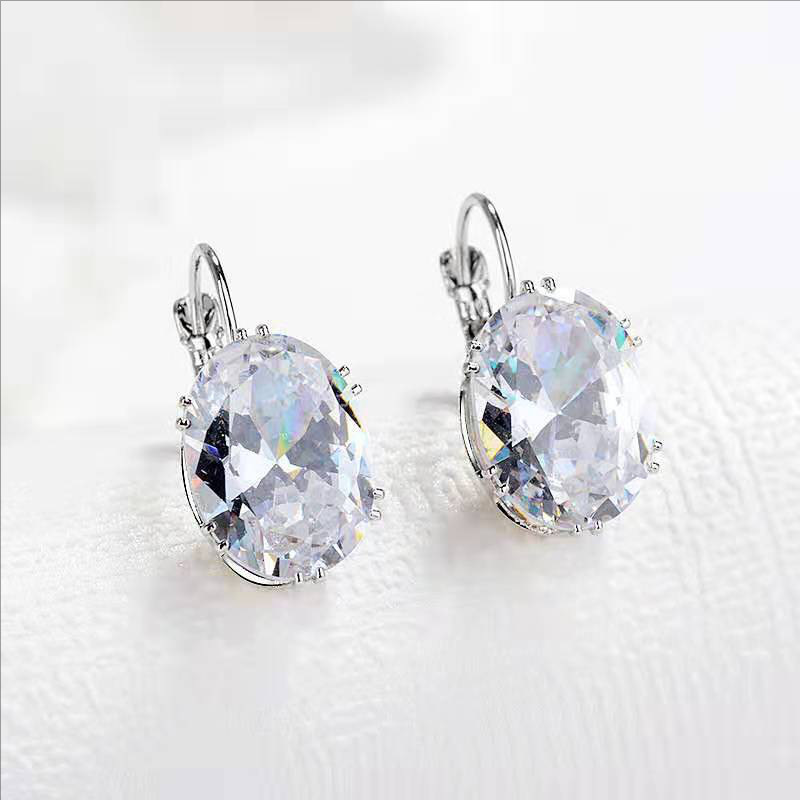 Title 1, Niche Color Gemstone Earrings Women