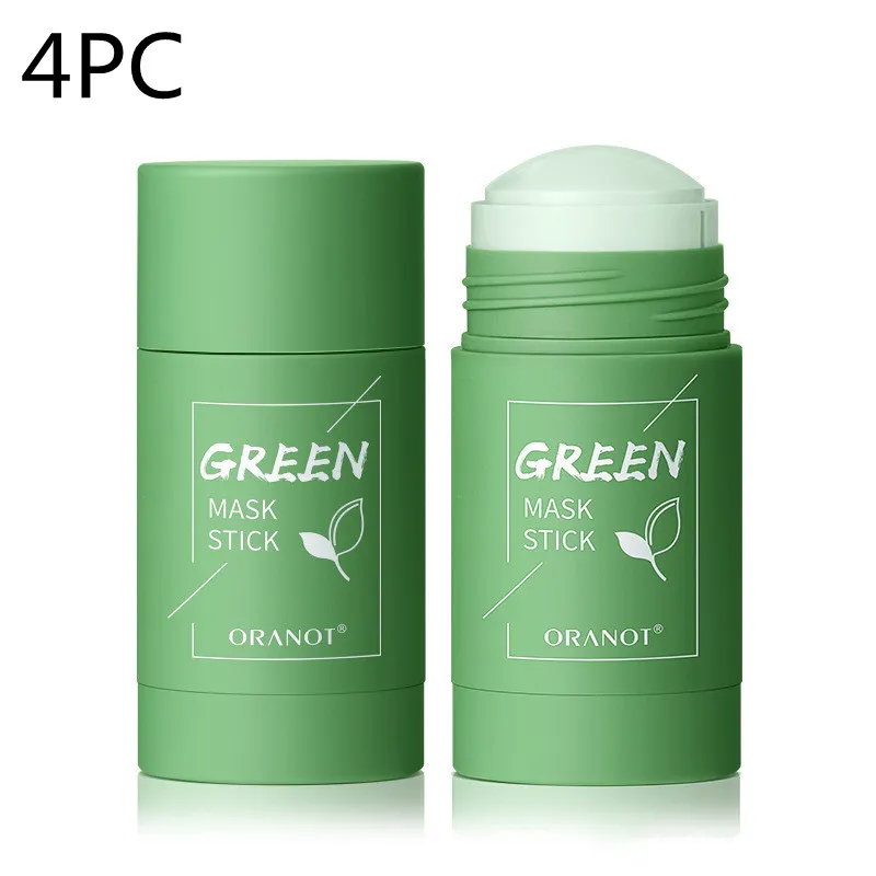 Green Tea Solid Mud Mask Moisturizing Deep - Green Tea 4Pc