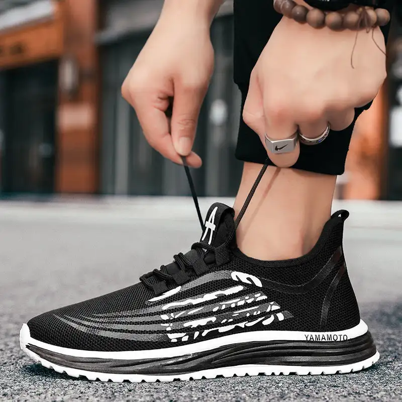 Men's Breathable Casual Running Fashion Shoes Youth Soft Sole Mesh