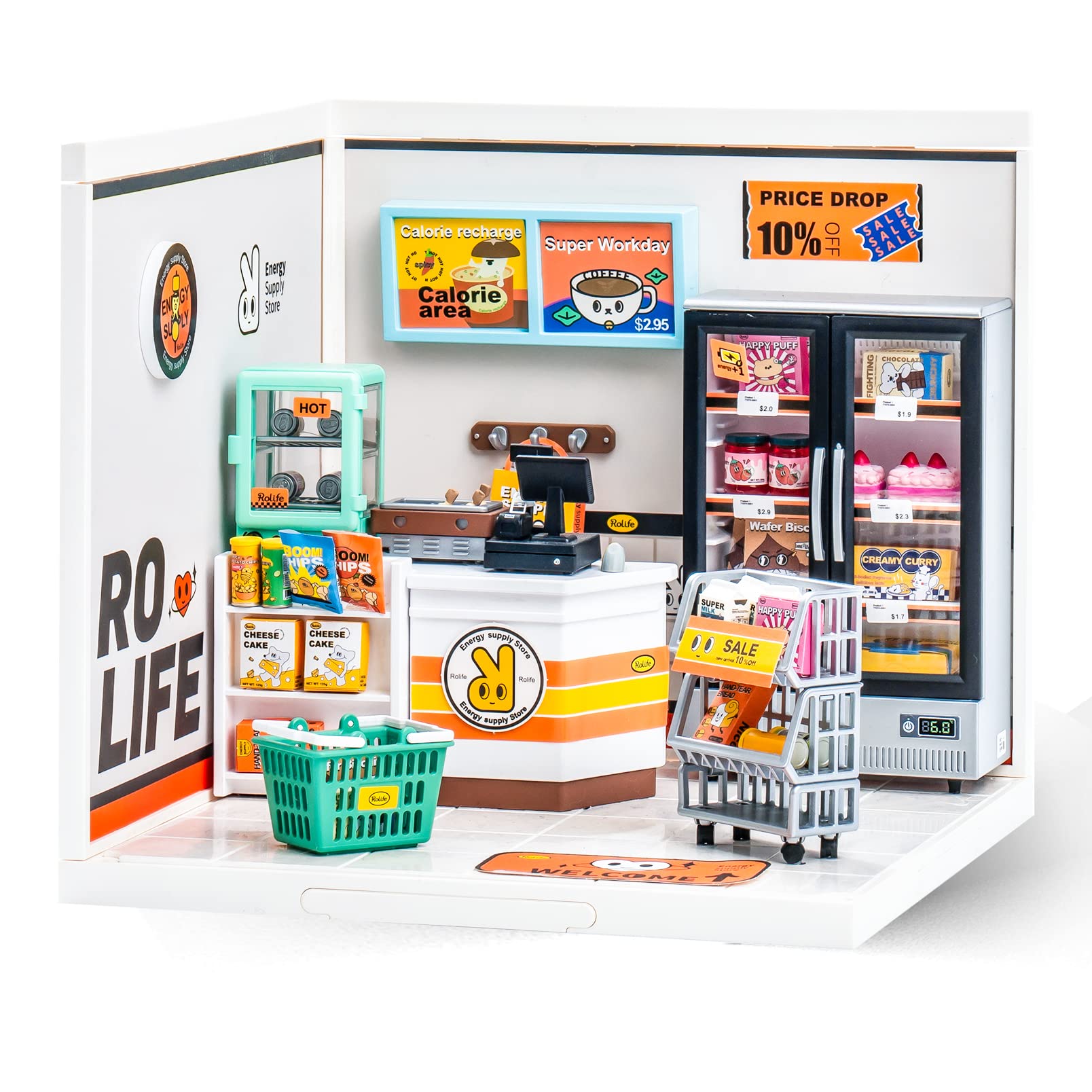 Rolife Miniature House Building Kit - Xmas Gift. Product Description: Rolife DIY Miniature House Super World Dollhouse Model Building Parent-child Cosplay Game Birthday for Adults Teen Craft Kits 100 Pieces Characteristics: Product Name:Dollhouse DIY Kit 