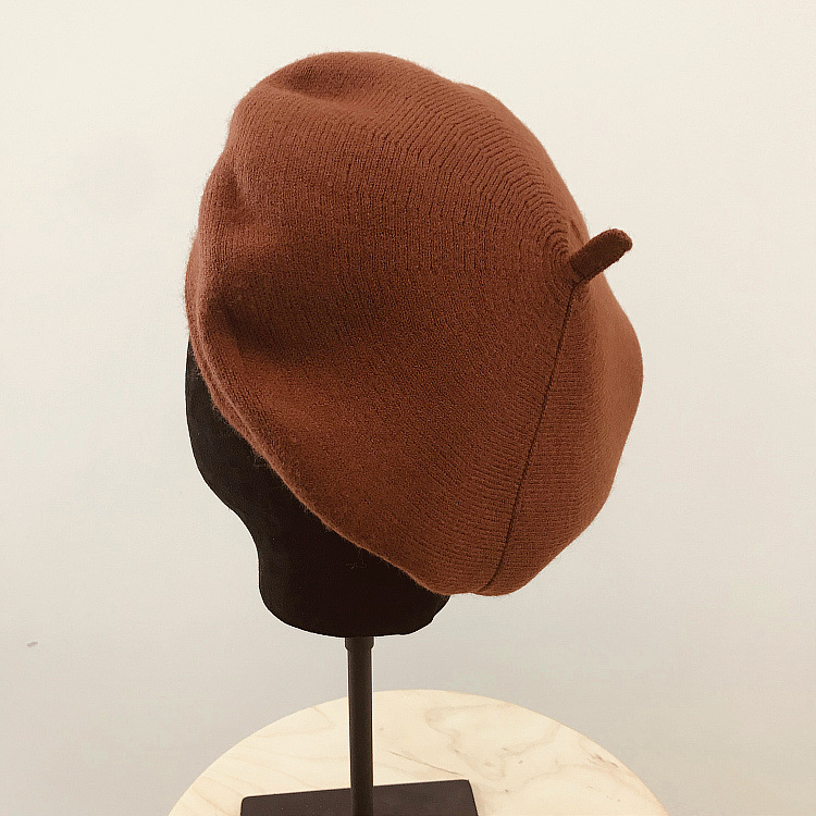 Japanese Temperament Retro Casual Pumpkin Pattern Knitted Beret