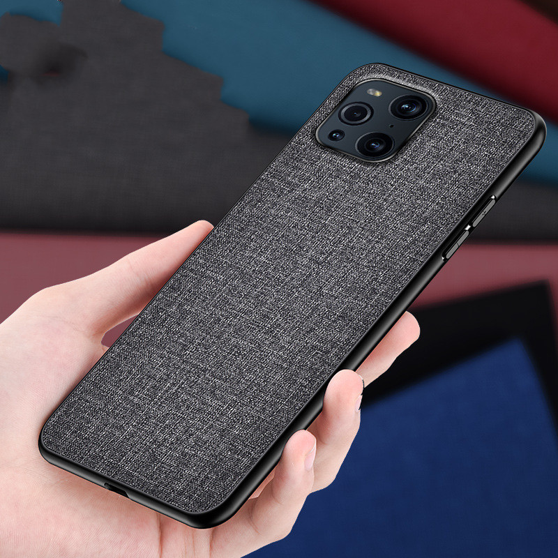 Mobile Phone Case Canvas Pattern Soft Edge Protective Cover Creative Back Shell