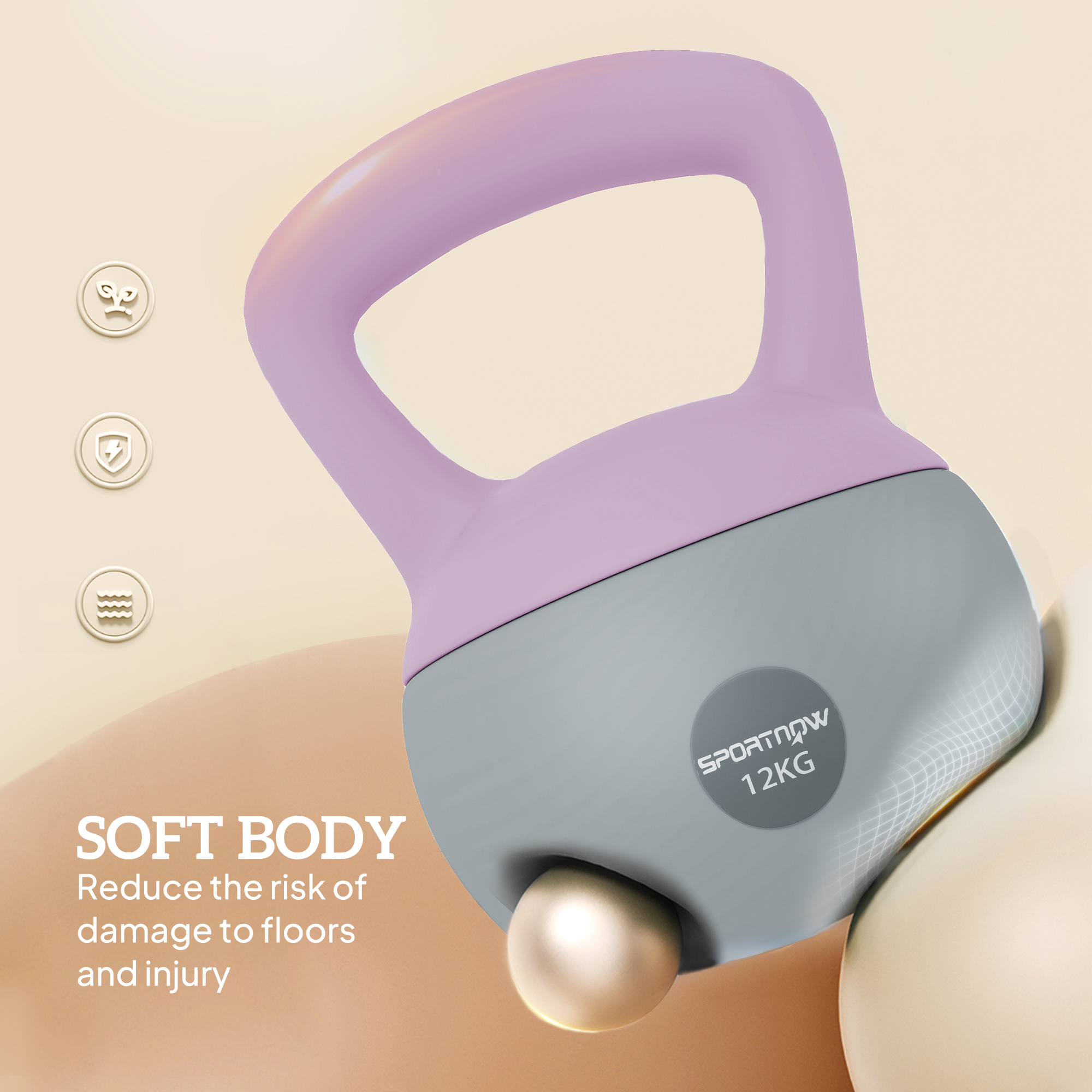 12 Kg Soft Kettlebell With Anti Slip Handle, Suitable For Home Gym — image 12