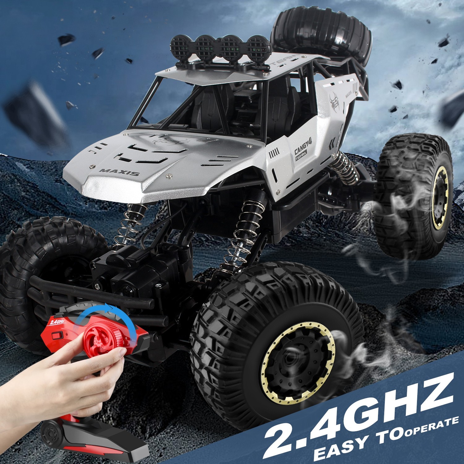 XL Large Remote Control RC Cars Big Wheel Car Monster Truck 4WD Kid Toy Electric — image 9