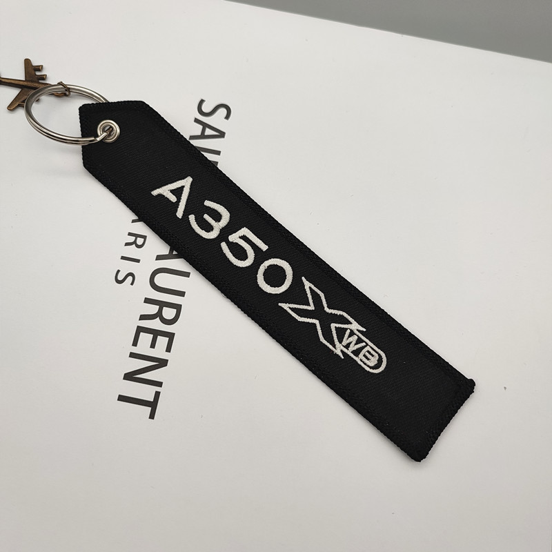 Logo Embroidery Keychain Pocket Aviation — image 1