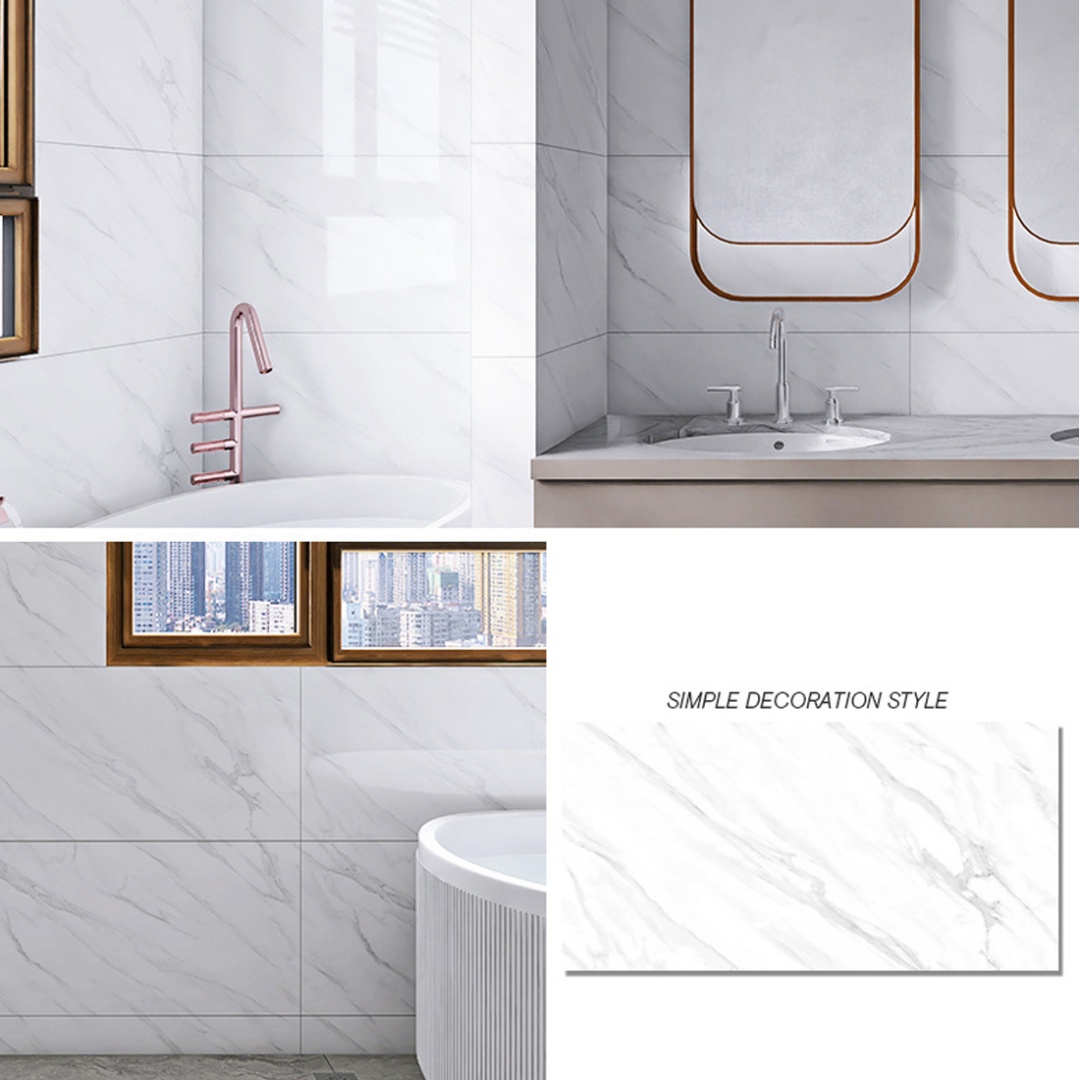 Marble Tiles Sticker Self-Adhesive Stick On Kitchen Home Wall Bathroom — image 7