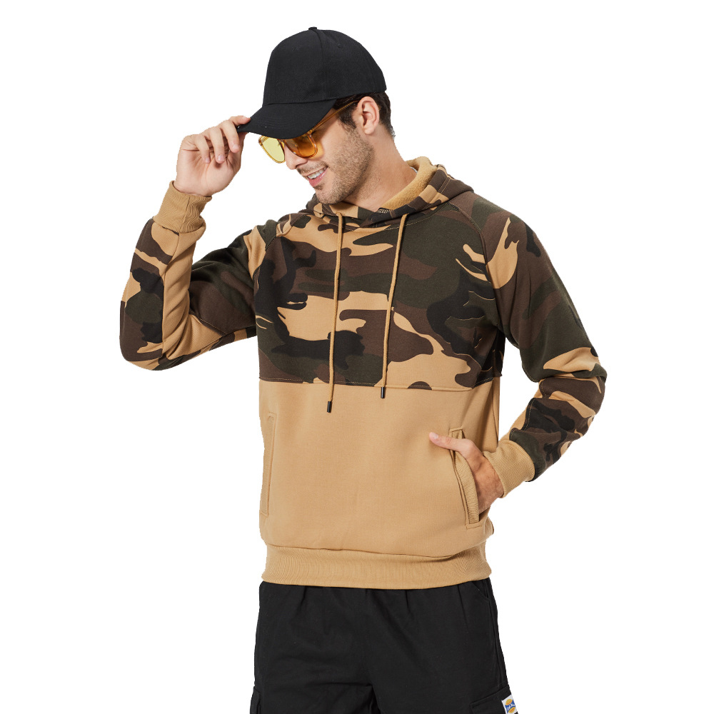 Title 1, Sudadera con capucha de camuflaje para hombre d...