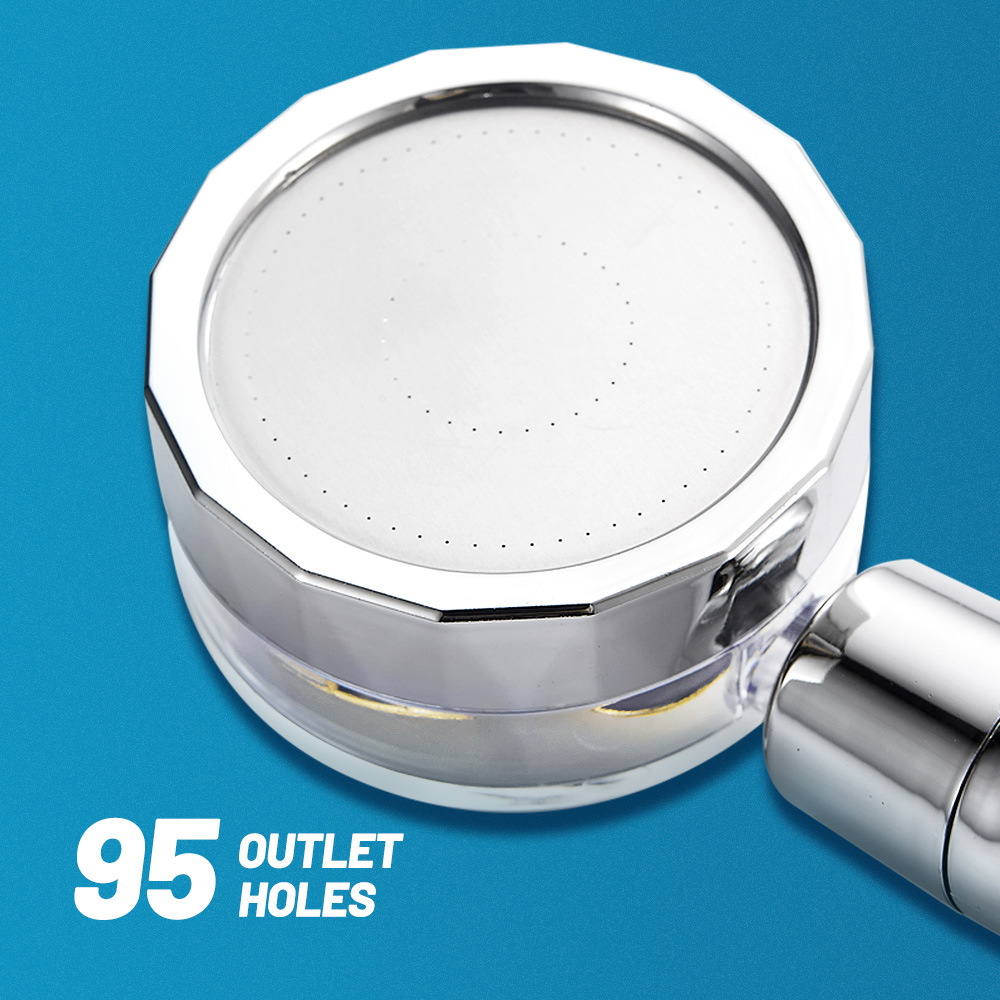 Plastic Round Small Waist Supercharged Shower Head