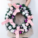 Pink Bow Garland